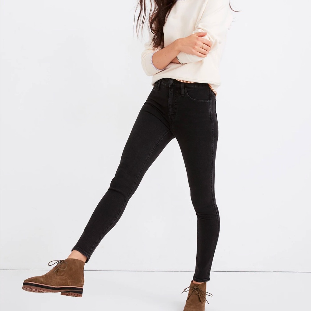 Madewell 10” High-Rise Black Jeans